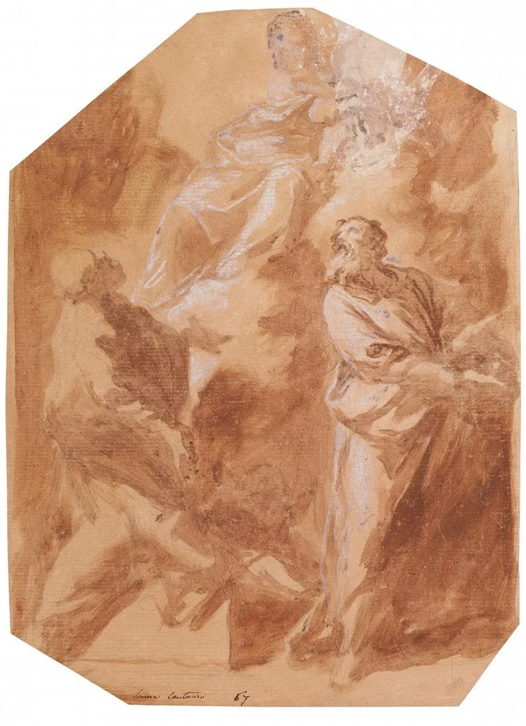 Madonna e due santi